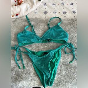 Triangl Maia jaded sparkle bikini